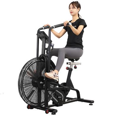 China Leadman/Air Fan Cardio Cheap Price Universal Commercial Upright Exercise Bike Bicycle Fitness Equipment Indoor Stationary Bike for sale