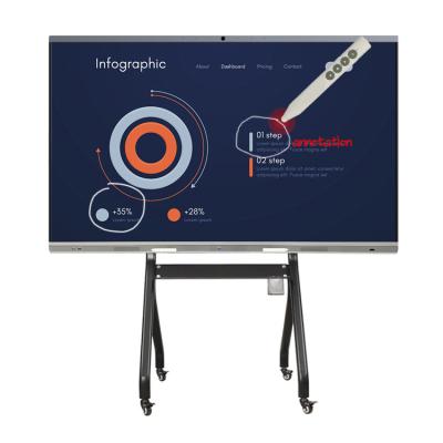 China Morse Grade 7 Tempered Screen+Chinese Smart Touch Screen Aluminum Alloy Frame Factory Interactive Whiteboard For Business Device For Smart Back A Blackboard for sale