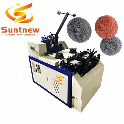 China Full Automatic Factory Double Needle Galvanized Mesh Scourer Making Machine for sale