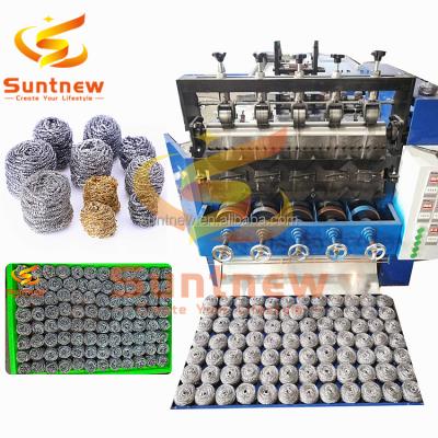 China Factory Stainless Steel Scourer Making Machine SS 410 430 Pan And Pot Scourer Machine for sale