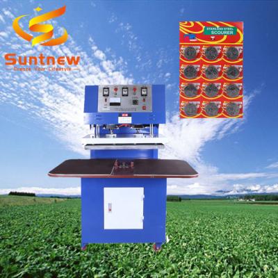 China Automatic Food China Small Blister Card Packaging Machine For Scourer for sale