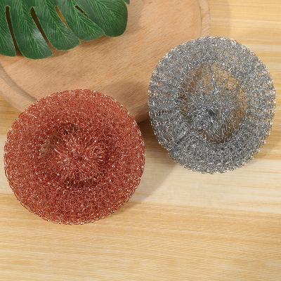 China Sustainable High Quality Pot Scourer / Galvanized Wire Mesh Scourer /High Zinc Mesh Scourer Ball for sale