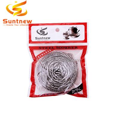 China Sustainable Customized Stainless Steel Scourer Stainless Steel Pot Scourer For Kitchen Cleaning for sale