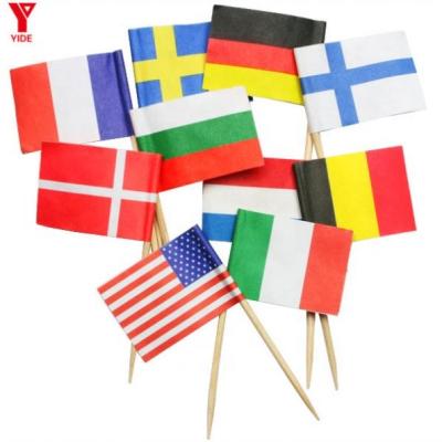 China Health care institutes safe and quality healthy edible children toys toothpick flags for sale