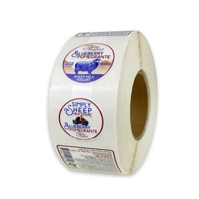 China paper & Custom Cardboard Milk Powder Label Die Cutting Shape Paper Custom Label for sale