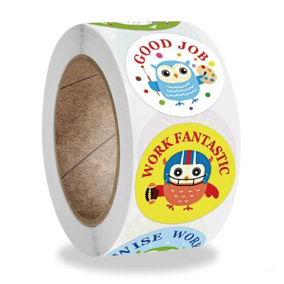 China Waterproof Self Adhesive Roll Decors And Label Stickers Customize Various Waterproof Vinyl Self Adhesive Round Cosmetic for sale