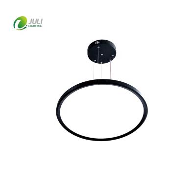 China 600mm Modern Round Circle 50W Alumin Pendant Light Led Desk Hanging Light for sale