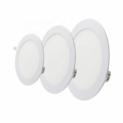 China Hotel Slim Round Panel Light Led 6W 9W 12W 24W Led Small Recessed Panel Light With CE for sale