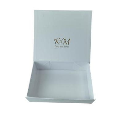 China Recycled Materials Lace Custom White Paper Packaging Box Logo Design Magnetic Closure Cardboard For Gift for sale