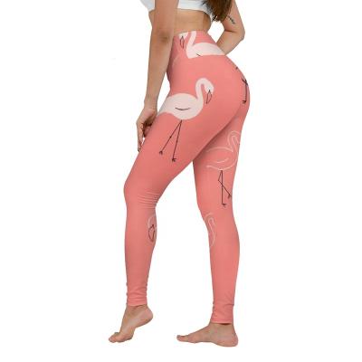 China Anti-UV Women Slim Fit Tights Opaque Ladies 3D Printing Yoga Pants Compression Print Stretch Leggings for sale