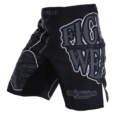 China Muttahida Majlis-e-Amal 100% Polyester Shorts For Men Print Muay Thai Shorts Fight Boxing Training Trunks for sale