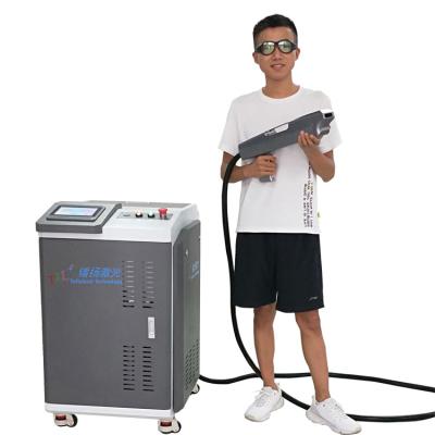 China Factory Price Non-pollution Mini Handheld 200w Air Cooling Laser Rust Remover Fiber Laser Cleaning Machine for sale