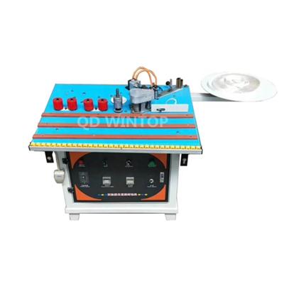 China Building Material Shops China Small Manual Curved Straight Curve Plywood PVC Strip Dark Edging Machine for sale