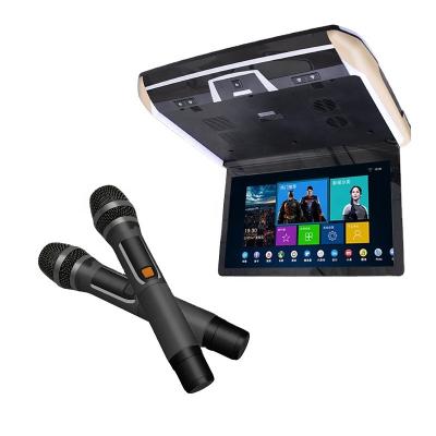 China high end quality car karaoke player car roof dvd touch screen android vod jukebox played car lcd karaoke machine 335*44*428 for sale