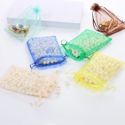 China Drawstring Makeup Bags Drawstring Travel Makeup Bags Organza 35*50Cm Jewelry Bags Custom Logo Manufacturer for sale