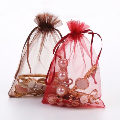 China Various Jewelry 40*60Cm Colors Are Available Organza Pouches Jewelry Packaging Drawstring Bags for sale