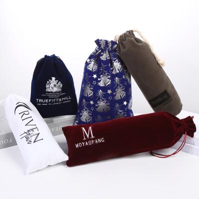 China Jewelry Custom Velvet Jewelry Package Bags Camera Packaging Gift Bags Jewelry Digital Printing Pouches With Drawstring Dust Bags for sale