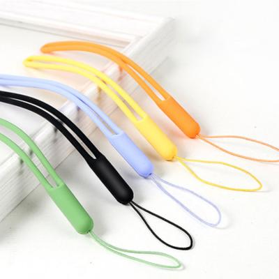 China Wholesale Wrist Lanyard Round Strap Hang Rope Cell Phone Silicone For Mobile Phone for sale