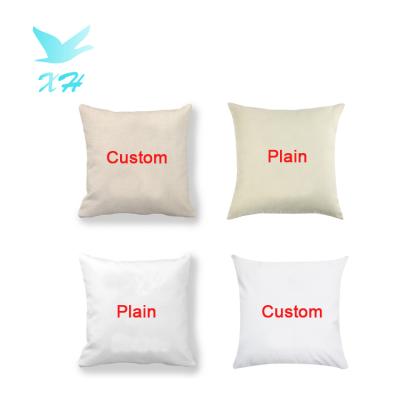 China Cheap Portable Wholesale Different Materials Pillow Cases Geometric White Sublimation Pillow Cover for sale