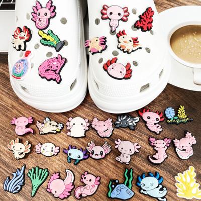 China Fashion.various Color.custom Logo Cute Salamander Charms PVC Shoes Charms Designs Croc Charms Decoration for sale