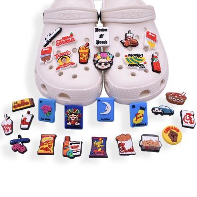 China Designer Shoe Charms 2022 New Mexican Styles Soft PVC Shoe Charms Shoe Clog Decorations For Gift Charm Shoe Decoration for sale