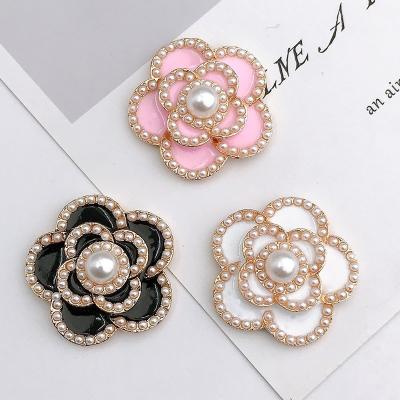 China Waterproof Designer Shoes Decoration Pearl Flower Butterfly Croc Shoes Accessories Fit Hole Sandal Clog Charms for sale