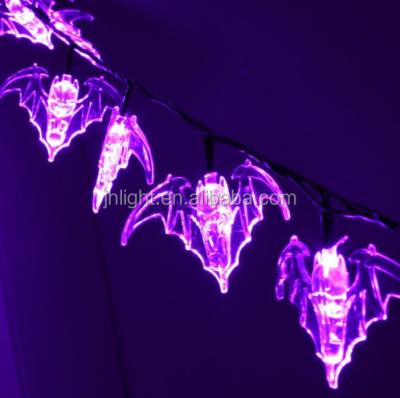 China Home Decoration Novelty Halloween Skull/Spider/Ghost/Bat Fairy Lights Set Of 10 Purple-Battery Operated Led String Lights for sale