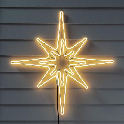 China Outdoor Use Neon Flex Nativity Christmas Star Silhouette Christmas Party Hoom Decoration for sale