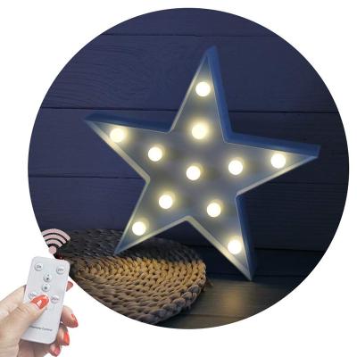 China Christmas Party Hoom Decoration Light Up Star Marquee Sign, Marquee Could Night Lights with Dimmable Remote Timer for Kids Children Gift Bedroom Baby Nursery for sale