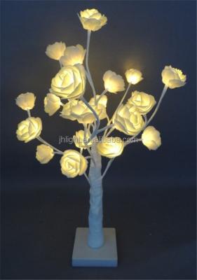 China PVC mounted tree with light, LED mounted tree light, indoor led rose flower tree for wedding for sale