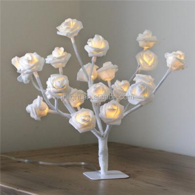 China Beautiful / Glossy PVC Light Wedding Tree Led With Flower / White Rose Tree Led for sale