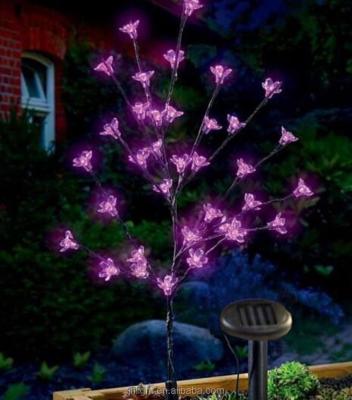 China PVC Cherry Blossom Xmas Tree Led Solar Light -18