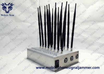 Китай Регулируемый Jammer GSM 4G 5G 315/433MHz Jammer сигнала сотового телефона антенн блокатора 22 сигнала Gps WIFI продается