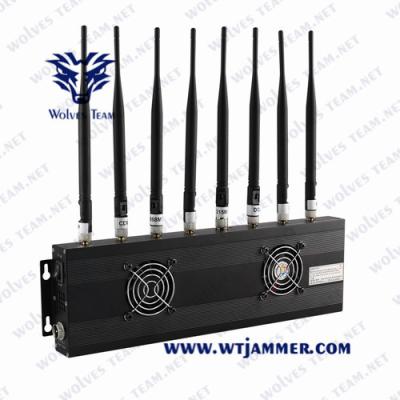 China 8 Channels 18W Cellular 2g 3G 4G Lte Cell Phone Jammer for sale