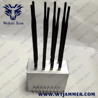 China Adjustable 6 Bands 30m 15W GPS 3G 4G All Cell Phone Signal Jammer for sale