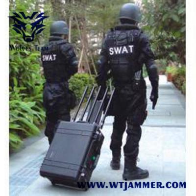 China 8 Bands Portable High Power 200W Military GSM GPS 3G 4G 5G WIFI Signal Jammer for sale