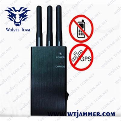 China Portable 5 Bands 10m Cell Phone Wifi Jammer for sale