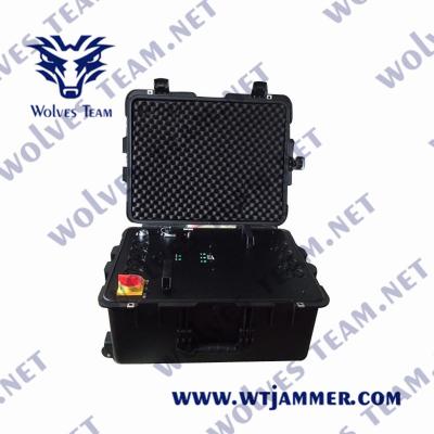 China Adjustable 500m 1200W Outdoor Signal Jammer For Military Units for sale