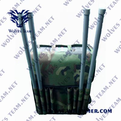 China Waterproof GSM Dcs WiFi GPS 3G 4G Backpack Signal Jammer for sale