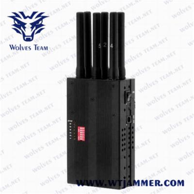 China DCS PCS 3G 4G 15M 4.8W Handheld Signal Jammer for sale