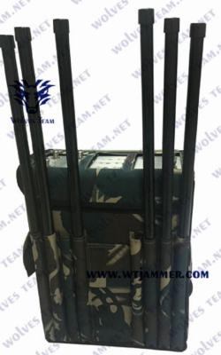 China 6 Bands 100 Meters 80W RF Manpack Jammer For Military Units for sale