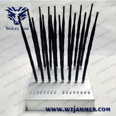 China Desktop Cell Phone Signal Blocking Jammer GPS WIFI 5.8G 3G 4G 5G for sale