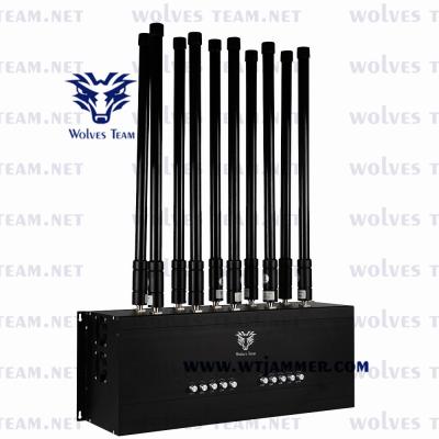 China Indoor 16 bands 3G 4G 5G Cell Phone Jammer Lojack Remote Control All Phone Bands Signal Jammer for sale