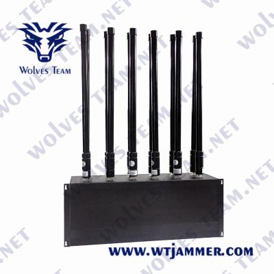 China 12 Channels 36W Military Bomb Jammer GSM 3G WIFI 5.8G Mobile Phone Jammer for sale