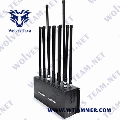 China GSM DCS 3G 4G Lojack Mobile Signal Blocker 60W WIFI GPS RF Jammer for sale