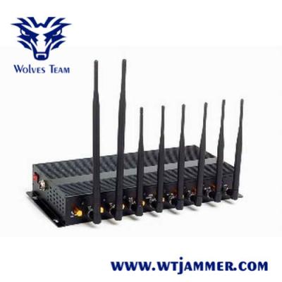 China GSM WIFI Wireless Signal Jammer DCS PHS 16W  Portable Aluminum Box for sale