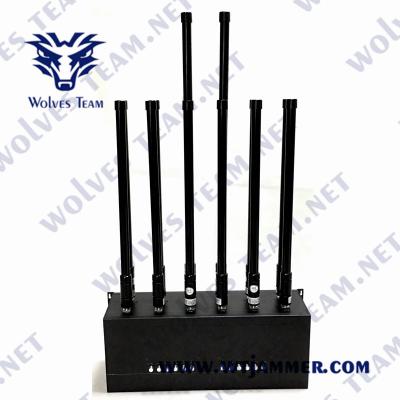 China UHF VHF Phone Signal Jammer 50W Walkie Talkie 12 Antenna Lojack for sale