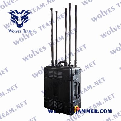 China CDMA PCS Portable Signal Jammer 3G 4G LTE 4G Wimax 5G WIFI 1200W 1000m for sale