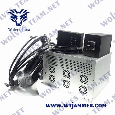 China High Power GSM PCS 3G 4G 5G Jammer Military 600 Watt Vehicle Signal Jammer for sale