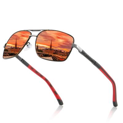 China Luxury 2021 Hot Selling Men's Rectangle Brand Designer Polarized Square Sport Sunglasses Men Women Men's Walking Sunglasses for sale